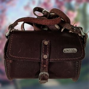 Antique leather bicycle tool bag, in near mint condition